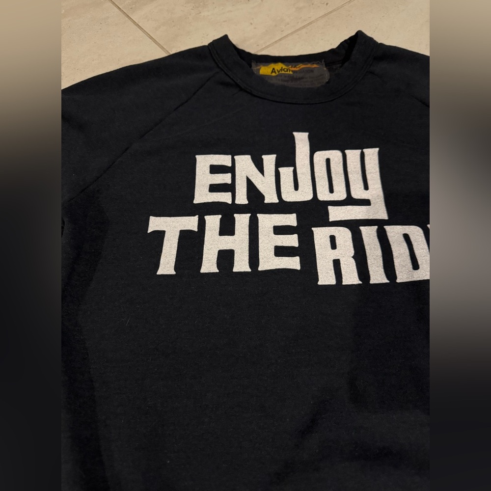 Aviator Nation Charcoal Enjoy The Ride Sweatshirt - Picture 7 of 10